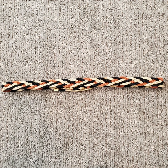 Vintage braided fabric belt - Picture 2 of 8